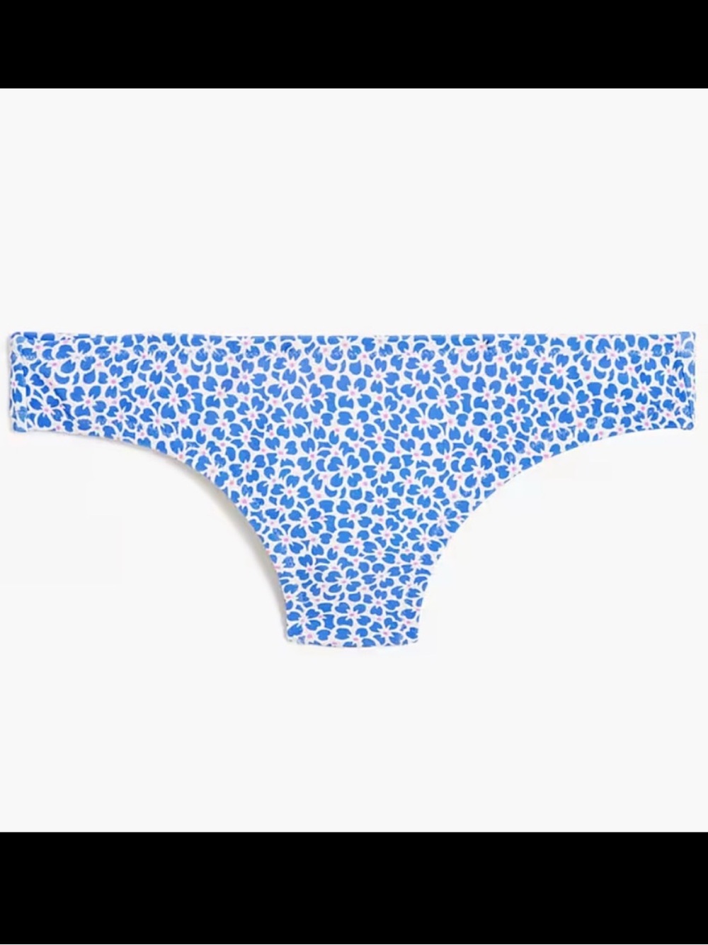 J. Crew Ditsy Floral Blue and White Bikini BOTTOMS XS